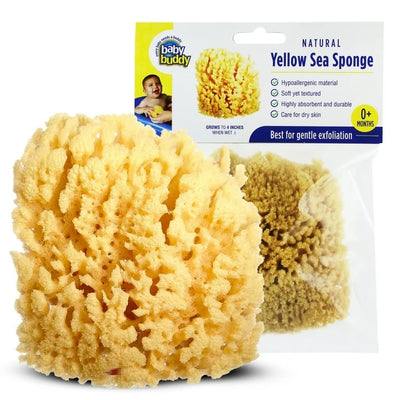ESPONJA DE BANO NATURAL - 4IN AMARILLA ESPONJA DE BANO NATURAL - 4IN AMARILLA