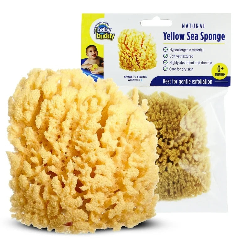ESPONJA DE BANO NATURAL - 4IN AMARILLA ESPONJA DE BANO NATURAL - 4IN AMARILLA