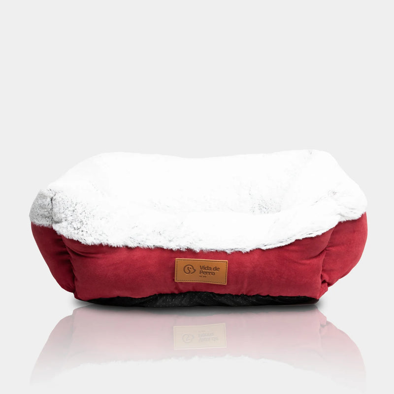 CAMA PARA PERROS ROJA - SMALL