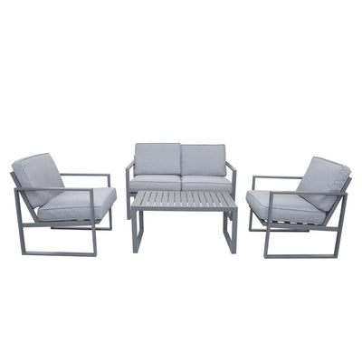SET DE SOFA 2+1+1+ MESA DE CENTRO/GRIS OSCURO+GRIS CLARO