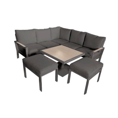 set de sofa + mesa de centro +otoma dark grey  124*72*72 195*72*72  65*45*38.5 85*85*51.5/74.5