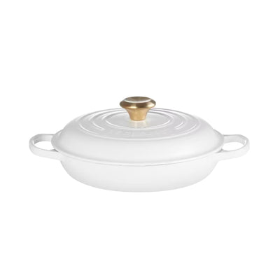 CACEROLA BRAISER 26 CM-WHITE GOLD