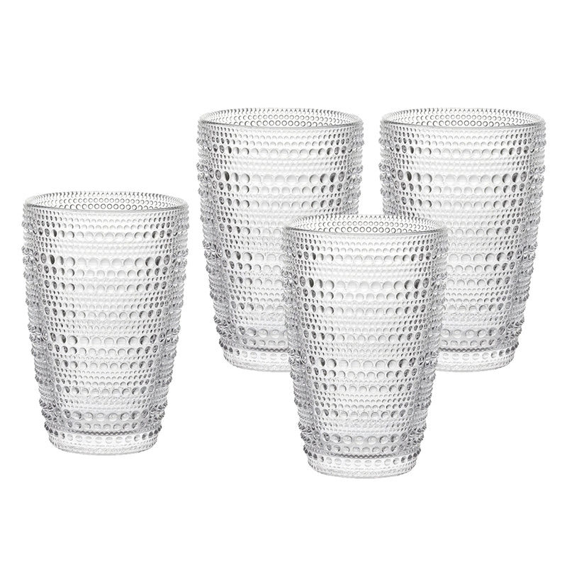 VASO 360ML / 4PCS SET CLEAR