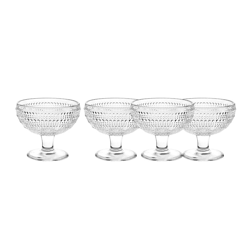 COPA PARA HELADO 285ML / 4PCS SET CLEAR