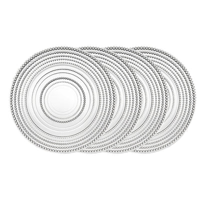 PLATO D 26.5CM / 4PCS SET CLEAR