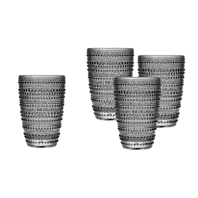 VASO 360ML / 4PCS SET SMOKE