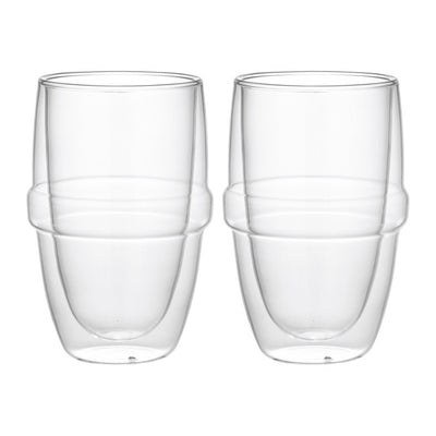 VASOS DE VIDRIO DE 410ML / SET DE 2 PZAS VASOS DE VIDRIO DE 410ML / SET DE 2 PZAS