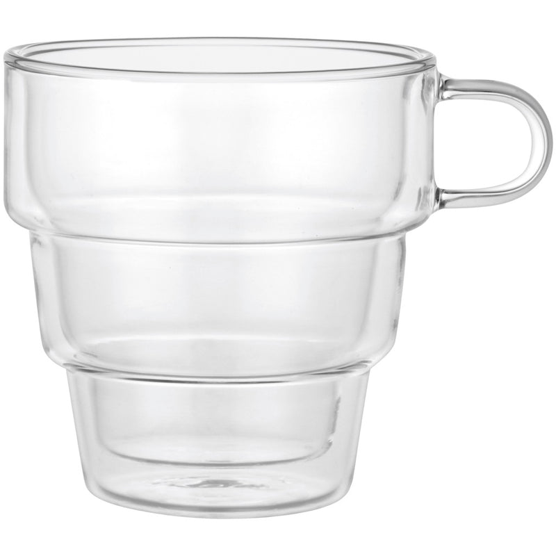 TAZAS DE VIDRIO DE 300ML / SET DE 2 PZAS TAZAS DE VIDRIO DE 300ML / SET DE 2 PZAS