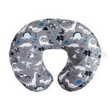 Almohada de apoyo para lactantes y alimentación Boppy- Dinosaurio Gris Almohada de apoyo para lactantes y alimentación Boppy- Dinosaurio Gris