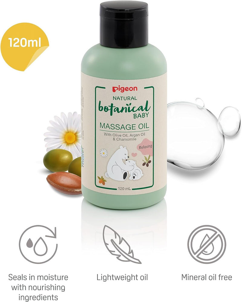 ACEITE DE MASAJE NATURAL BOTANICO P/BEBE 120ML