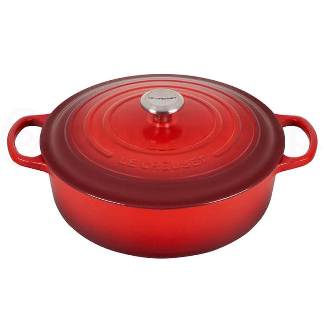 OLLA PARA RISOTTO 30 CM PERILLA ACERO INOXIDABLE ROJO