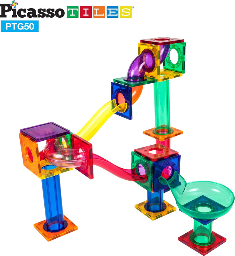 50 Piezas Marble Run  - Bloques Magnéticos