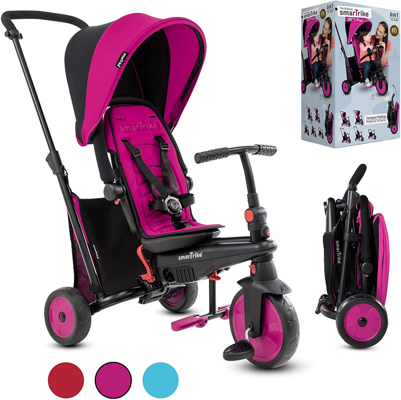 COCHE TRICICLO STR3 PLUS - ROSA