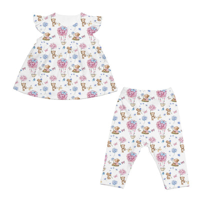 PIJAMA PARA BEBE MANGA CORTA AZALIA 12-18