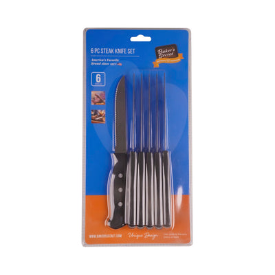 CUCHILLOS P/BISTEC JGO. 6 CUCHILLOS P/BISTEC JGO. 6