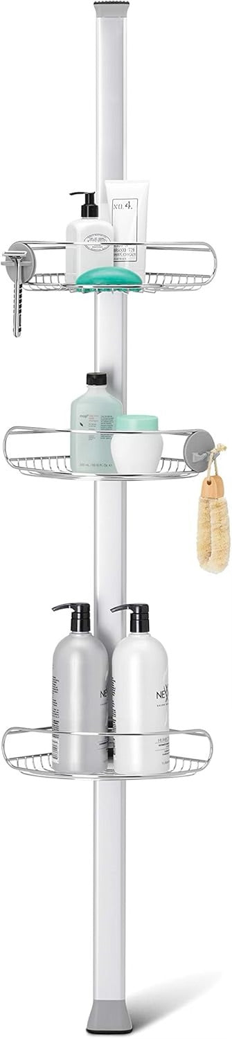 ORGANIZADOR EXTENDIBLE DE 3 NIVELES PARA DUCHA.