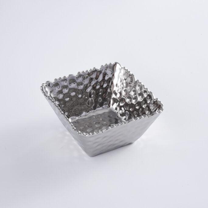 BOWL PEQUENO CUADRADO-PLATA