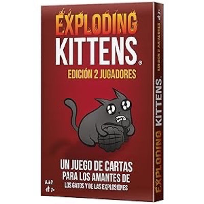 EXPLODING KITTENS 2 JUGADORES -JUEGO DE CARTAS DIVERTIDOS EXPLODING KITTENS 2 JUGADORES -JUEGO DE CARTAS DIVERTIDOS