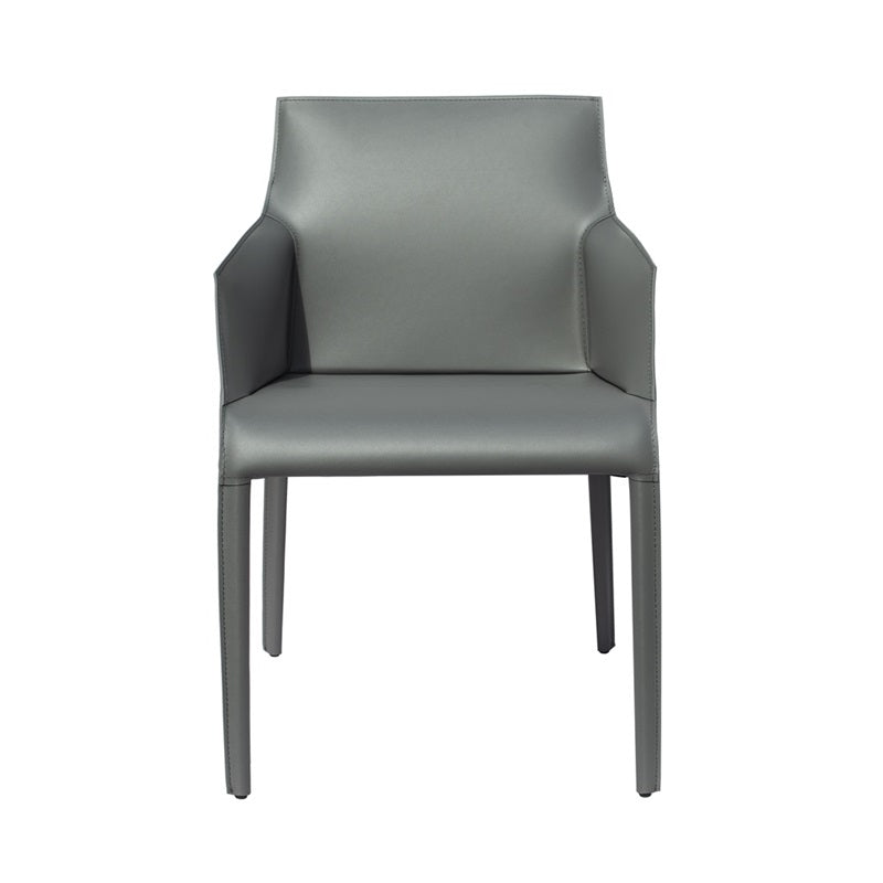 Silla del comedor Gris Oscuro 53x56.5x80cm