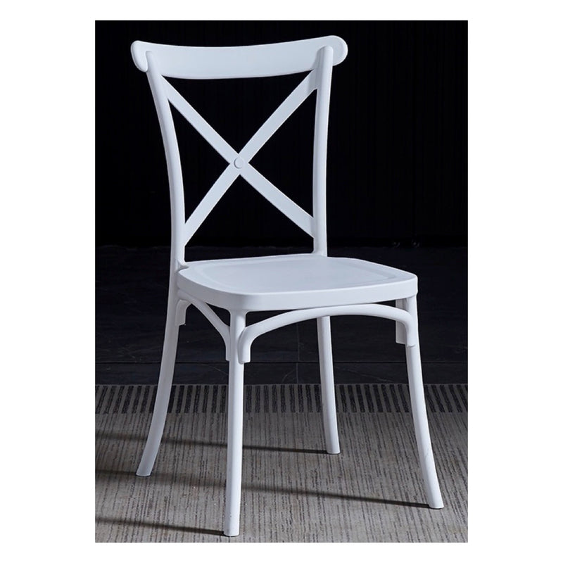 SILLA PLASTICA BLANCA D42*W43*H88 (CM)