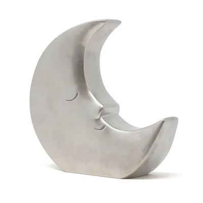CHILD TO CHERISH ALCANCIA DE CERAMICA-SILVER MOON METALLIC
