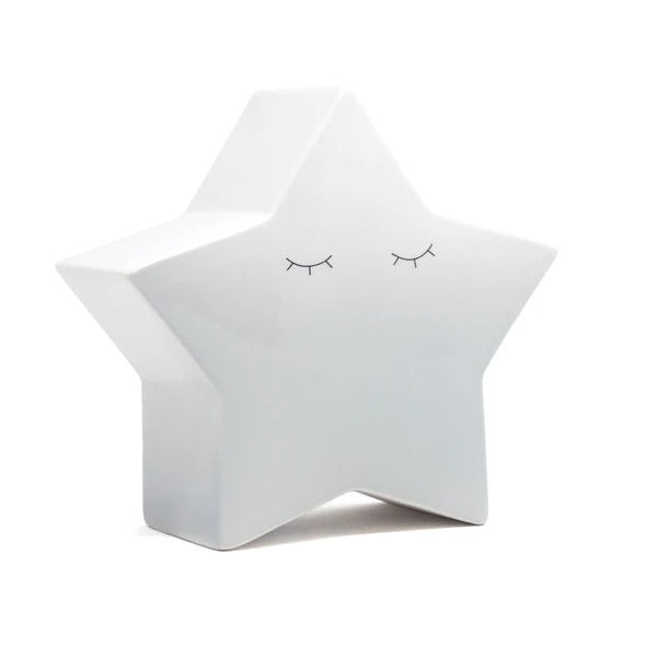 CHILD TO CHERISH ALCANCIA DE CERAMICA-GRAY OMBRE STAR