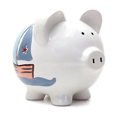 CHILD TO CHERISH ALCANCIA DE CERAMICA-NAUTICAL PIG