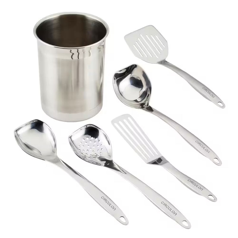 CIRCULON CIR SET DE CUCHARRONES Y CONTENEDOR ACERO INOX 6 PC CIRCULON CIR SET DE CUCHARRONES Y CONTENEDOR ACERO INOX 6 PC