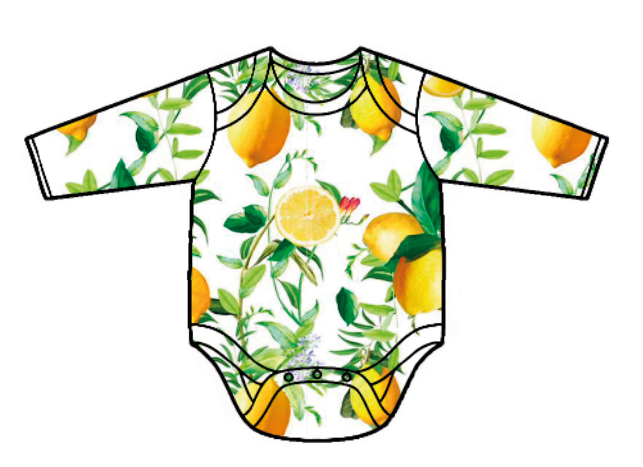 BODYSUITE MANGA LARGA -LEMON TALLA 12/18