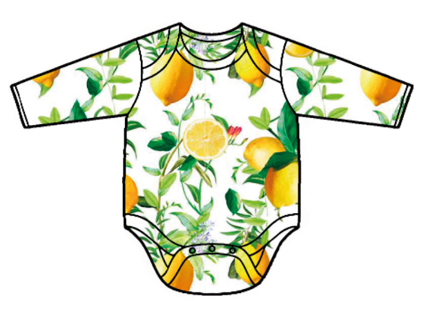 BODYSUITE MANGA LARGA -LEMON TALLA 6/9