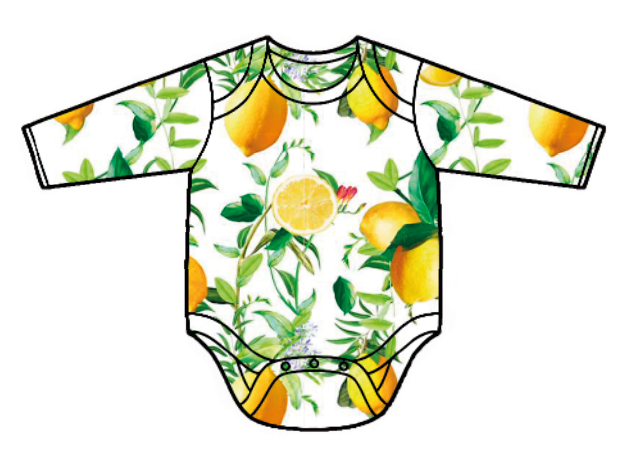 BODYSUITE MANGA LARGA -LEMON TALLA 9/12