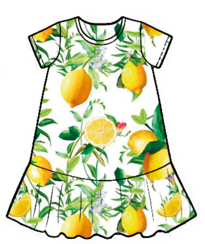 PIYAMA DE VESTIDO CORTO-LEMON