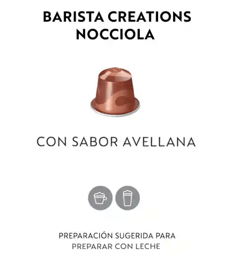 Café Barista Creations Nocciola x 10 Cápsulas Original Nespresso