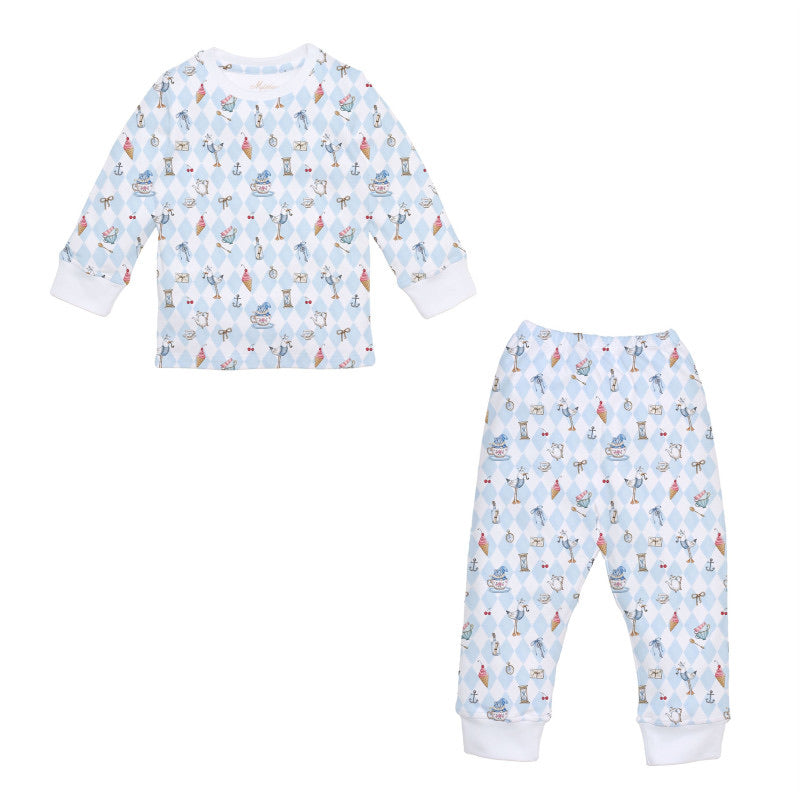 PIJAMA PARA NIÑO MANGA LARGA DAIMONDBLUE 7-8