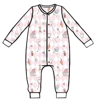 ROMPER MANGA LARGA DAIMONDPINK NB-OS