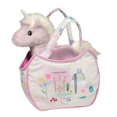 BOLSO SASY SAK  CON UNICORNIO DE PELUCHE 7" BOLSO SASY SAK  CON UNICORNIO DE PELUCHE 7"