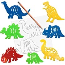 FABER CASTEL SET DE AQUARELA Y PLANTILLA-DINOSAURIO