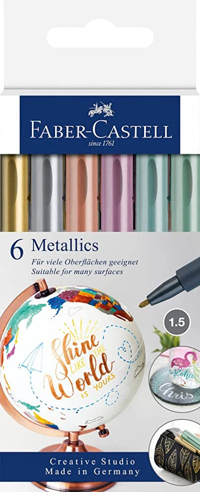 SET DE 6 MARCADORES  METALICOS SET DE 6 MARCADORES  METALICOS