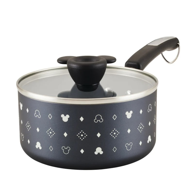 FARBERWARE DISNEY CACEROLA ANTIADHERENTE  CON TAPA 2QT NEGRO FARBERWARE DISNEY CACEROLA ANTIADHERENTE  CON TAPA 2QT NEGRO