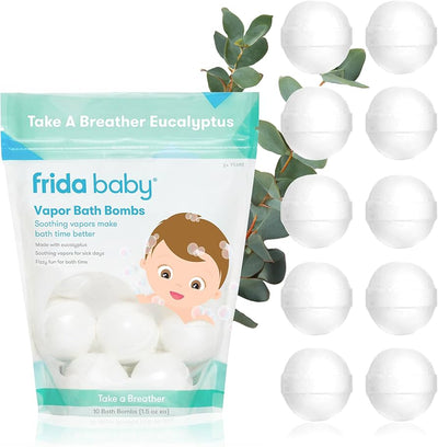 FRIDA BABY BOMBAS DE VAPOR PARA BAÑO 10 PCS