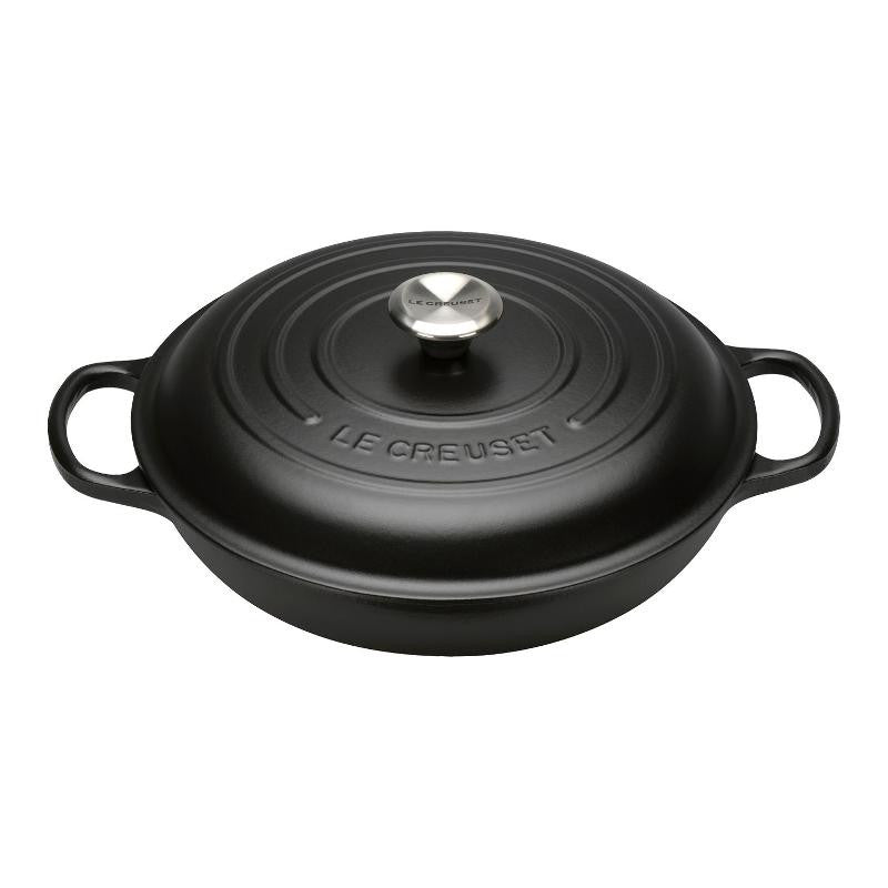 CAZUELA/BRAISER SIG SH. 3CM PERILLA ACERO INOXIDABLE NEGRO MATE