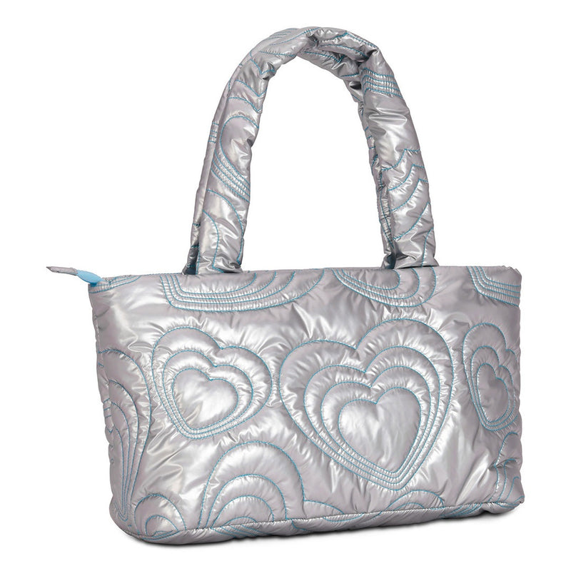 BOLSO PUFFY SILVER