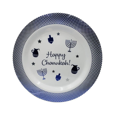 PLATO 12" CHANUKAH - AZUL PLATO 12" CHANUKAH - AZUL