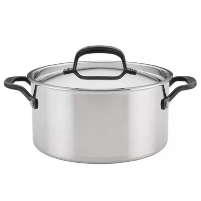 KITCHENAID CACEROLA DE ACERO INOX CON TAPA 6QT KITCHENAID CACEROLA DE ACERO INOX CON TAPA 6QT