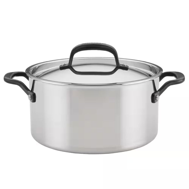 KITCHENAID CACEROLA DE ACERO INOX CON TAPA 6QT KITCHENAID CACEROLA DE ACERO INOX CON TAPA 6QT