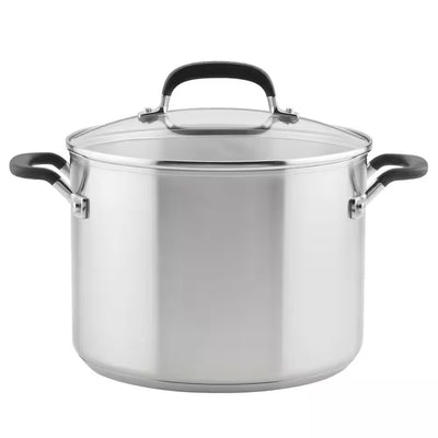 KITCHENAID OLLA DE ACERO INOX CON TAPA 8QT KITCHENAID OLLA DE ACERO INOX CON TAPA 8QT