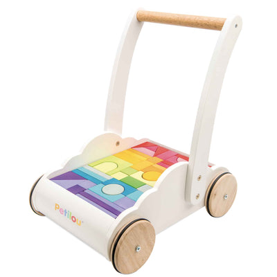 LE TOY VAN CAMINADORA Y PIEZAS DE FORMAS PARA ARMAR