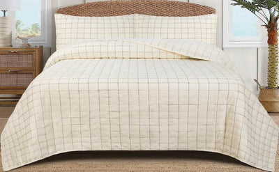 JUEGO DE CUBRECAMA FULL/ QUEEN 90x90X2x20x30/ BLANCO