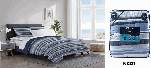 COMFORTER CON DISENO KING SET 7PCS