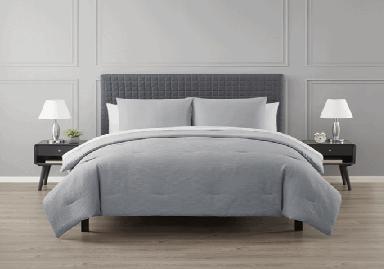 COMFORTER FULL/QUEENÂ SET 3PCS - GRIS